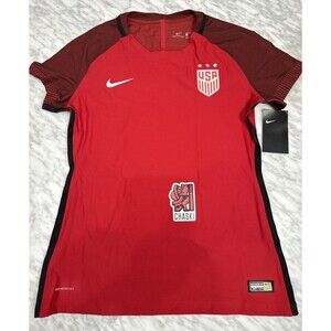 Nike USA USWNT Vaporknit Soccer Red Jersey 832963-687 Women's Medium Authentic